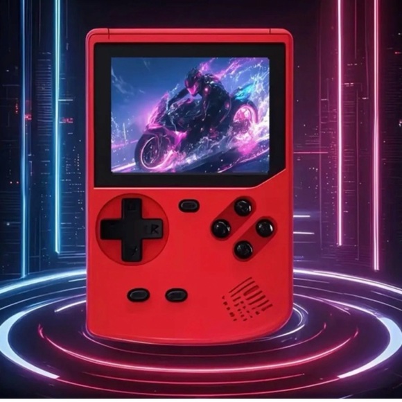 K731 Retro Handheld Game Console - Red - Picture 7 of 7